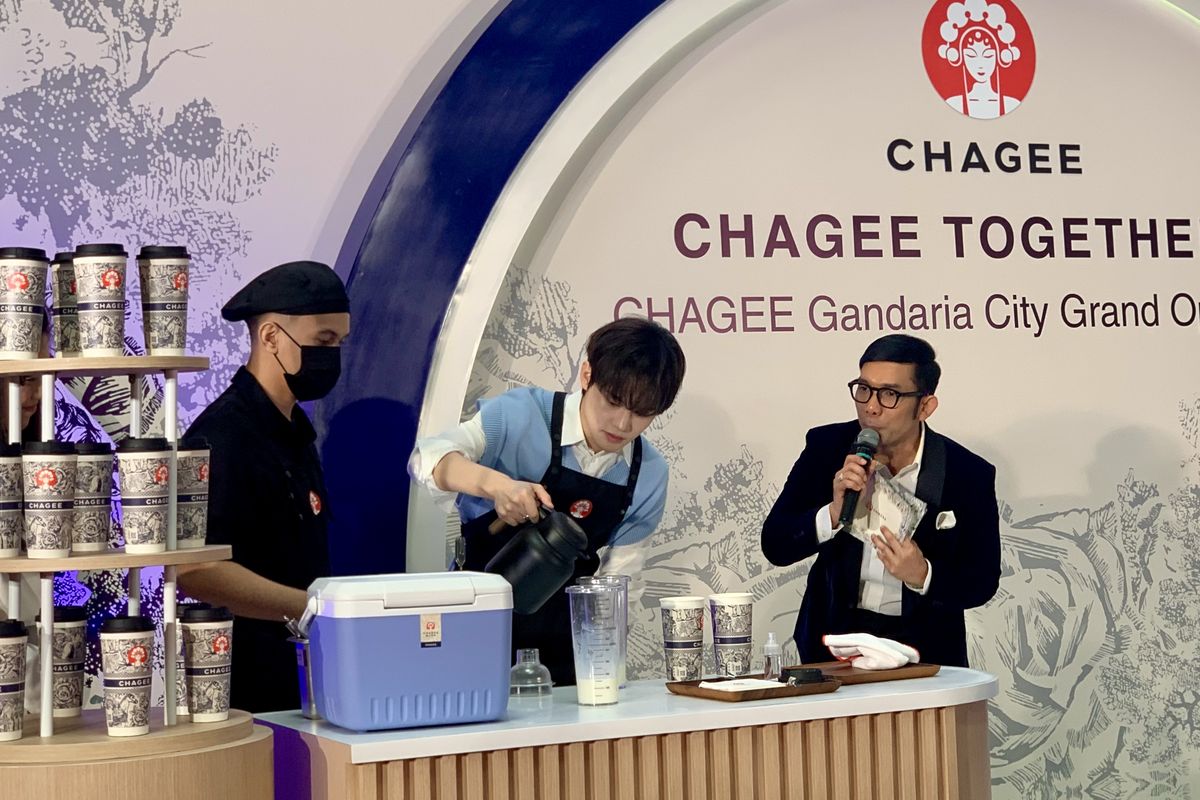 CHAGEE — Detail penyajian teh premium